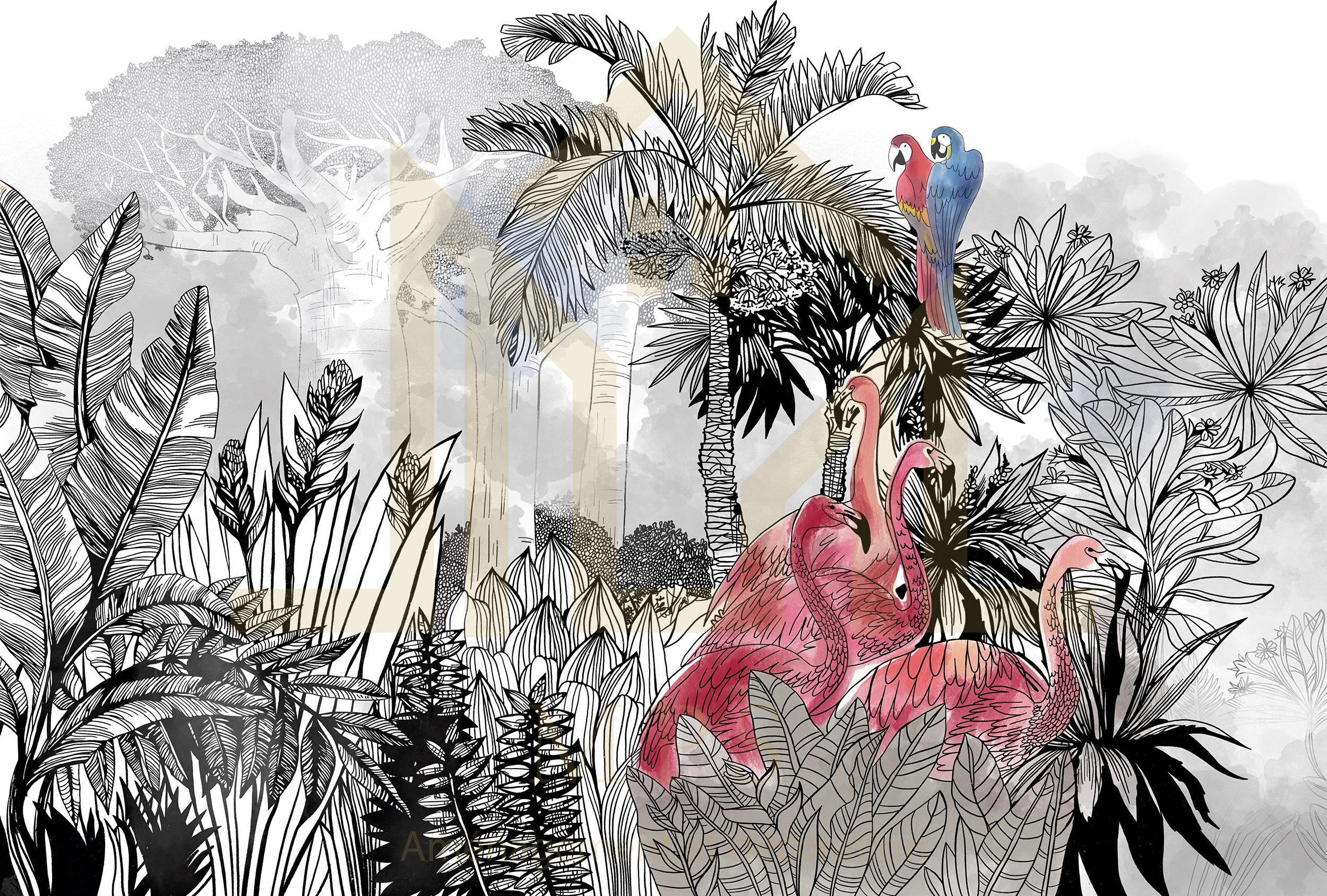 Papier peint personnalisé fille