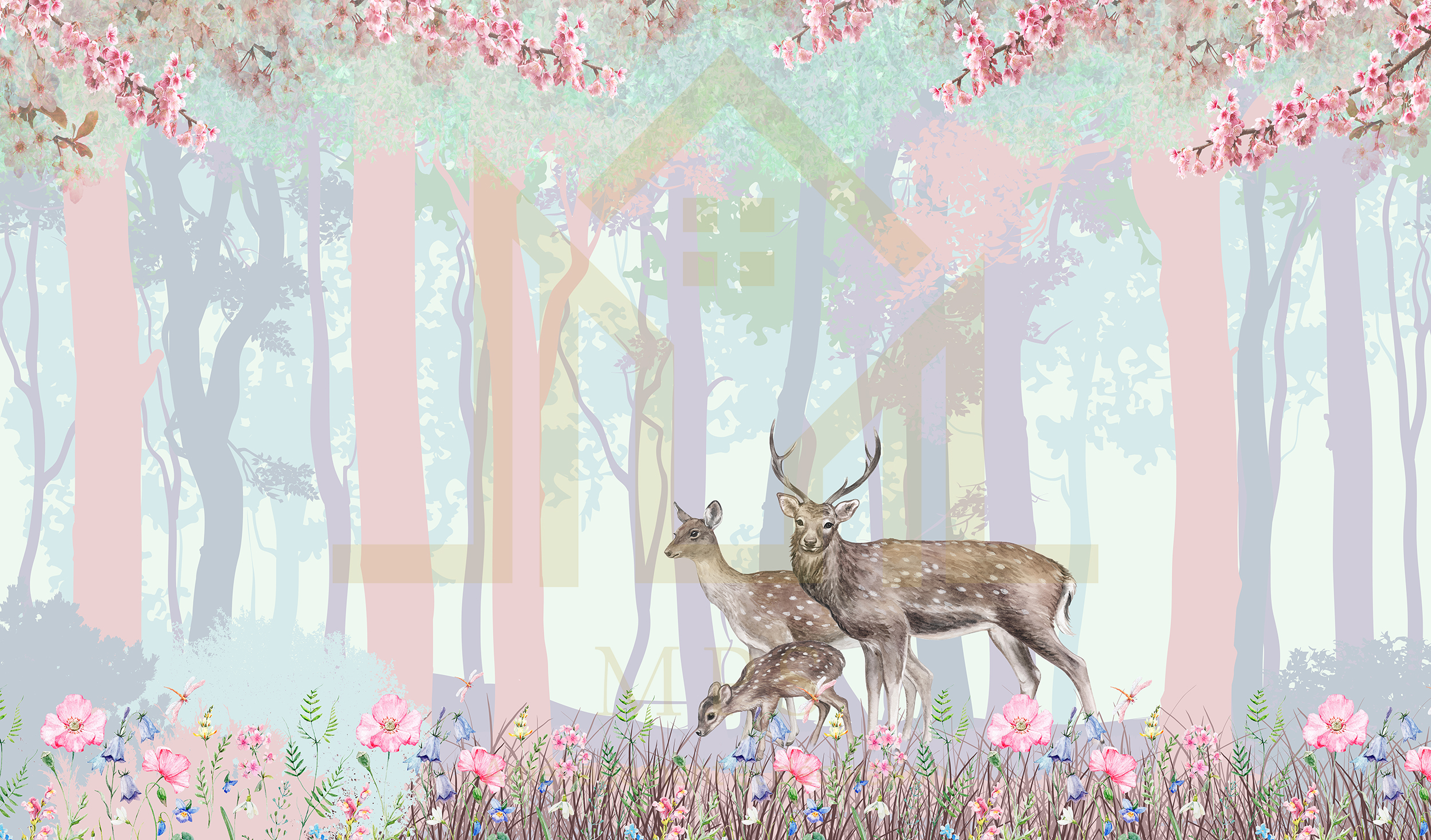 Papier peint personnalisé fille