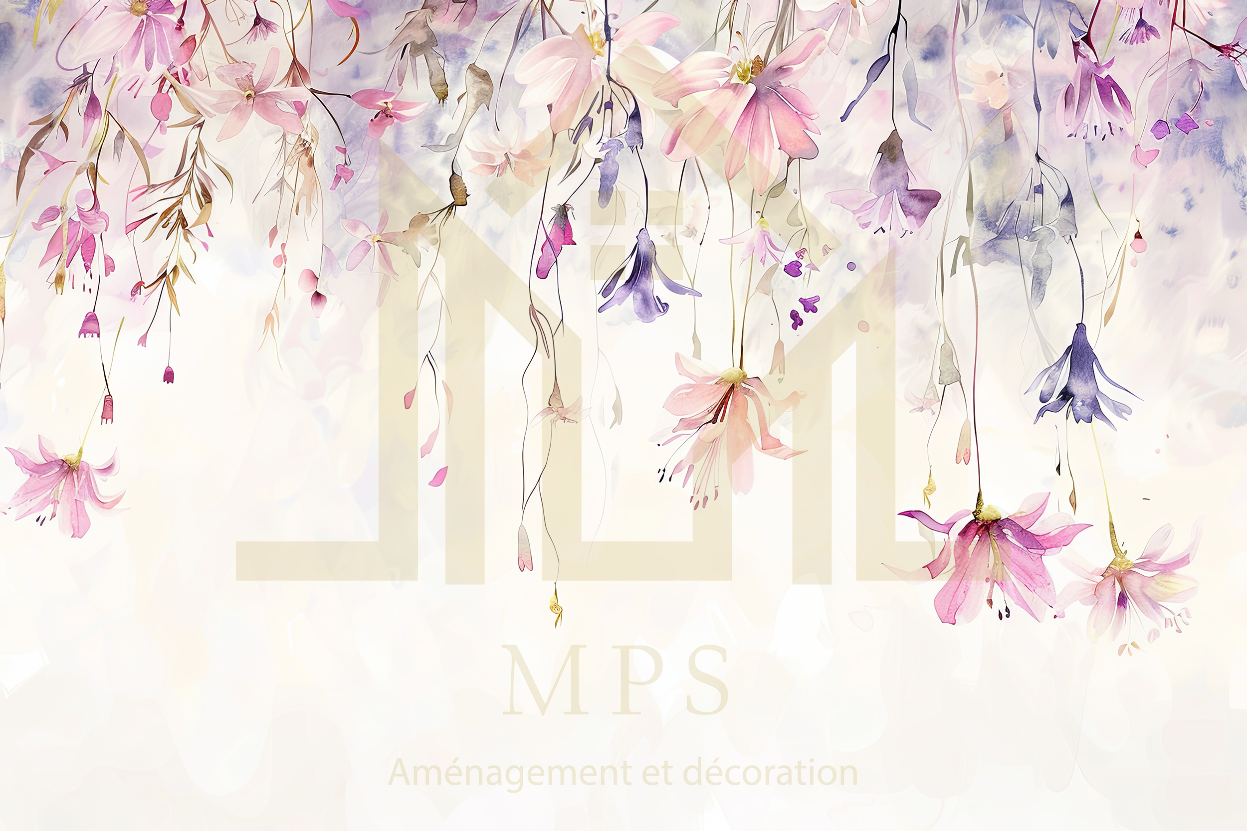 Papier peint personnalisé flower