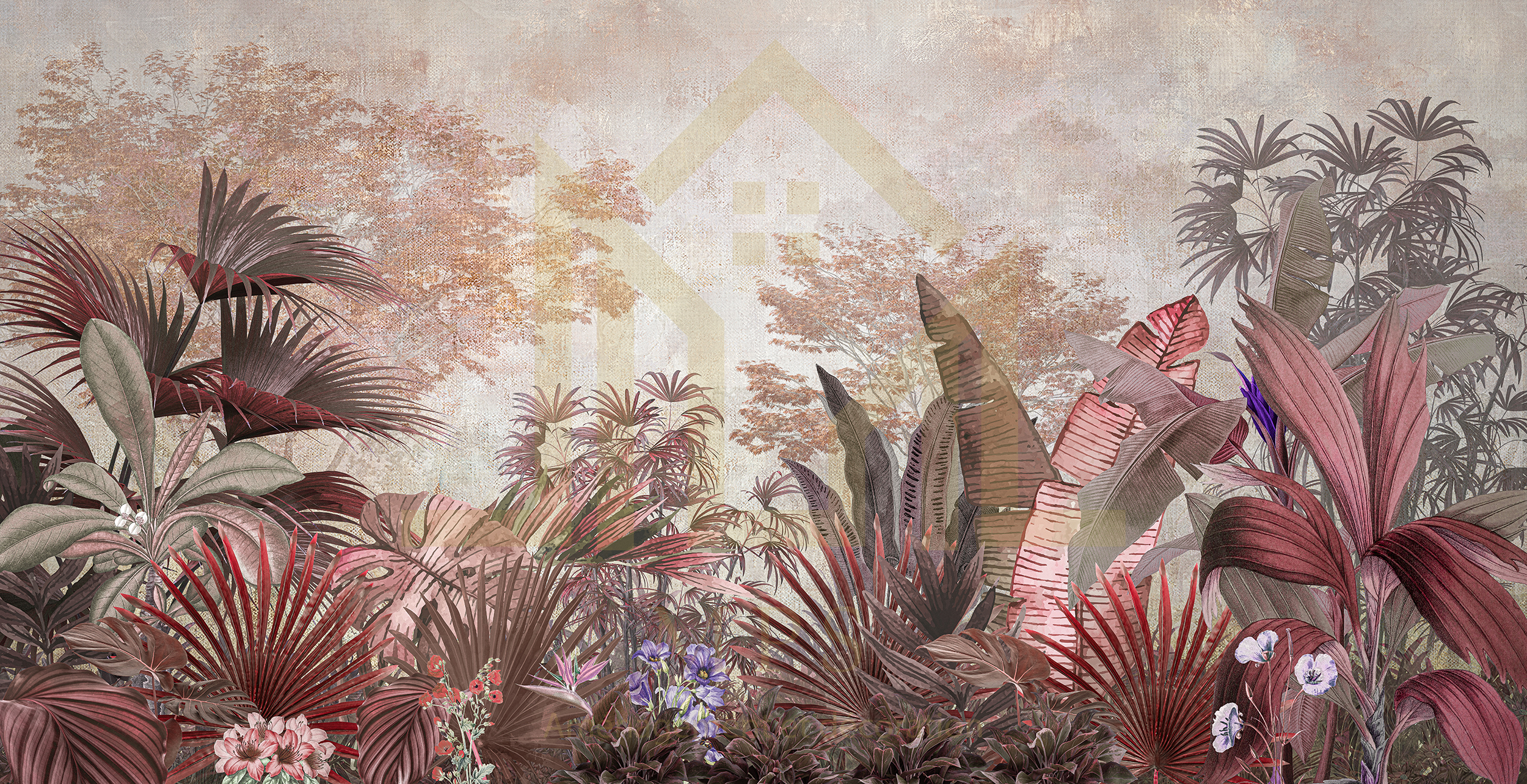 Papier peint personnalisé Tropicale